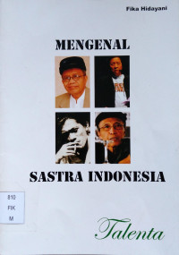 Image of Mengenal Sastra Indonesia