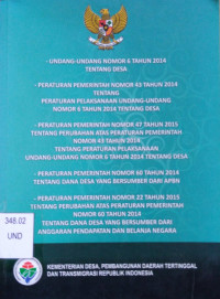 Image of Undang-Undang Nomor 6 Tahun 2014 Tentang Desa
